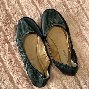Lucky brand ballet slip on shoe size 7.5 black leather brand new never worn